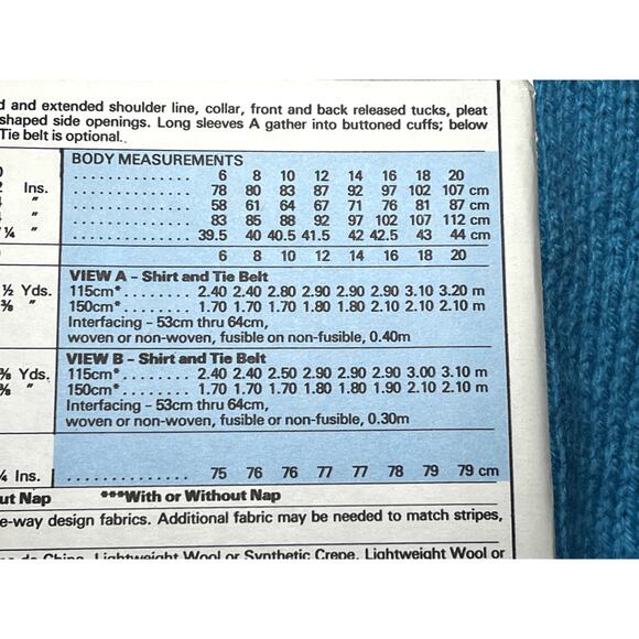 McCals 6404 sewing pattern tunic top pullover size 10 12 14 - Picture 5 of 6